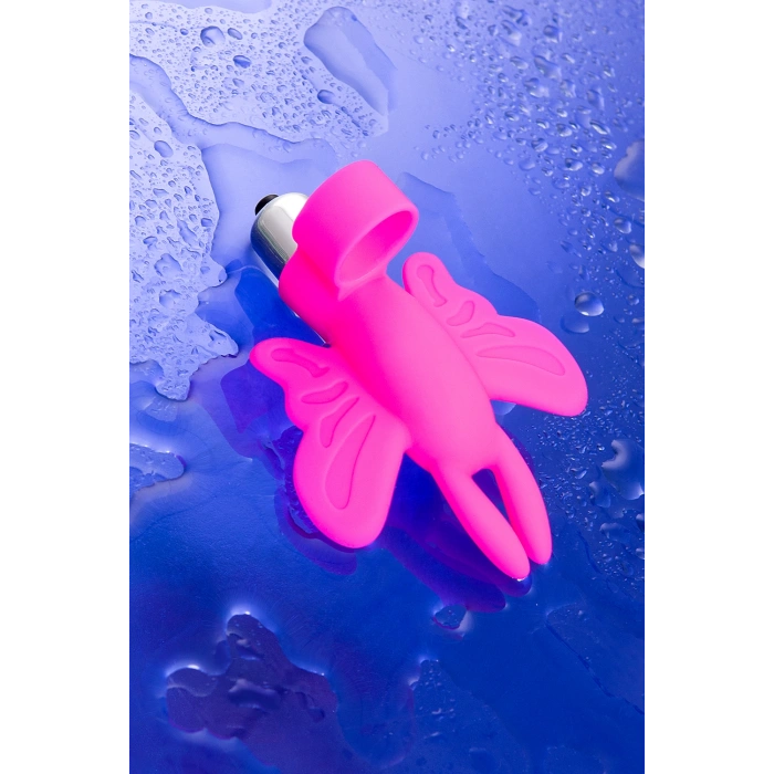 VipMarketim Eromantica Butterfly Parmak Kelebek Vibratörü, Silikon, Pembe, 10 Cm
