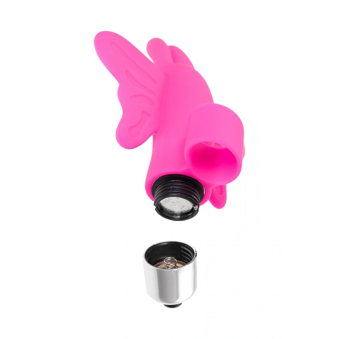 VipMarketim Eromantica Butterfly parmak Kelebek vibratörü, Silikon, pembe, 10 cm