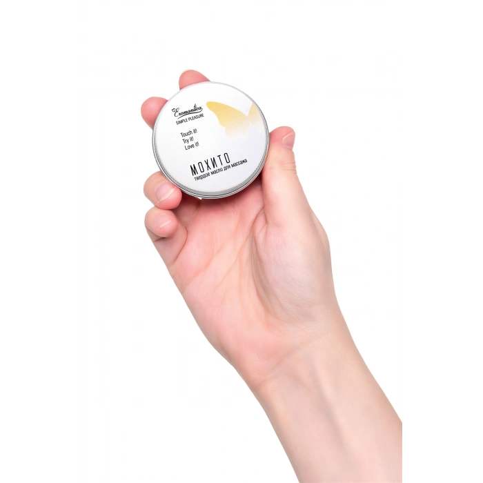 VipMarketim Eromantica masajı için katı yağ «Mojito», 20 g