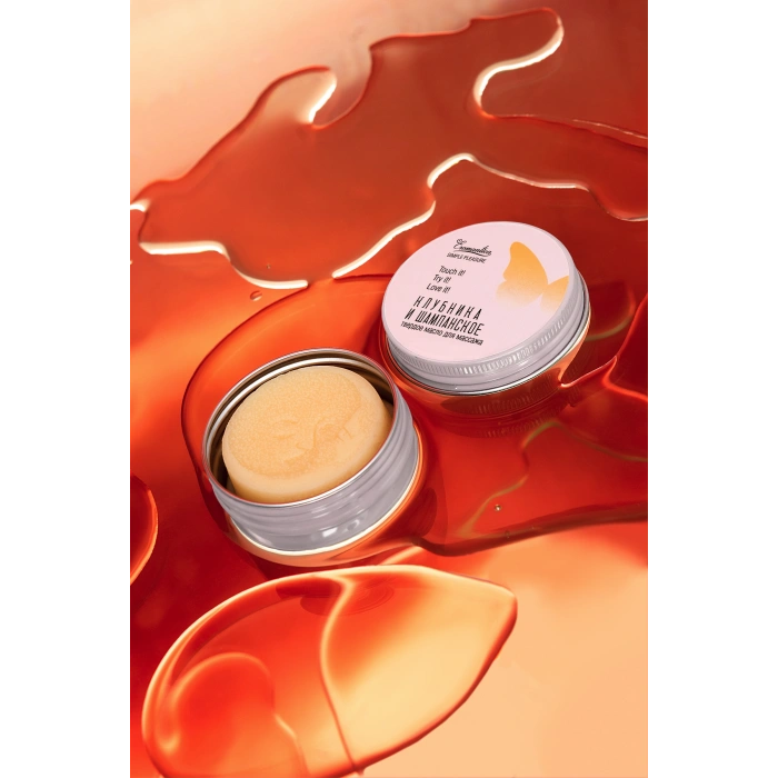 VipMarketim Eromantica Masif Çilekli şampanya masajı için katı yağ, 20 g