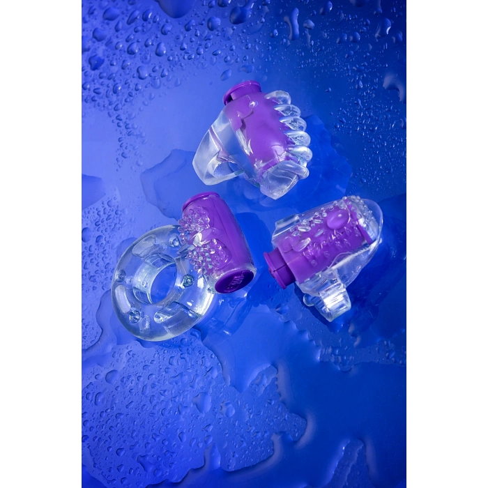 VipMarketim Eromantica Set No.1 Vibratör Seti, Silikon, Transparan, 3 Adet