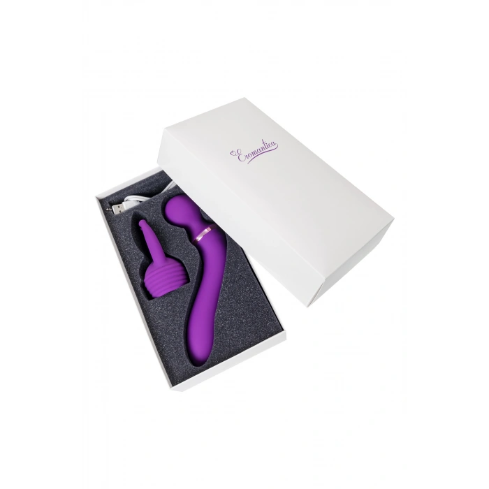 VipMarketim Eromantica Uma çok fonksiyonlu vibratör, silikon, mor, 20 cm