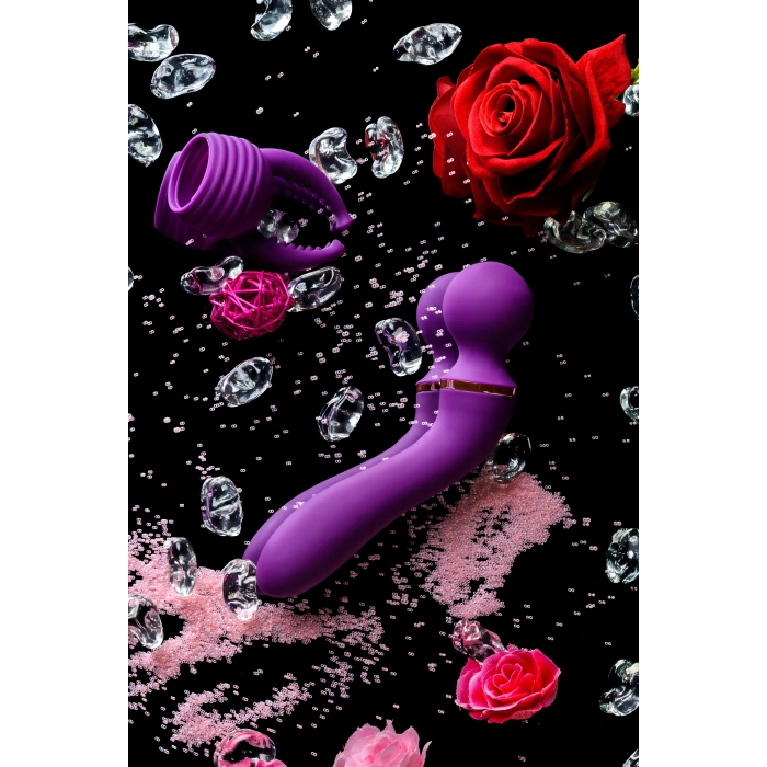 VipMarketim Eromantica Uma Çok Fonksiyonlu Vibratör, Silikon, Mor, 20 Cm