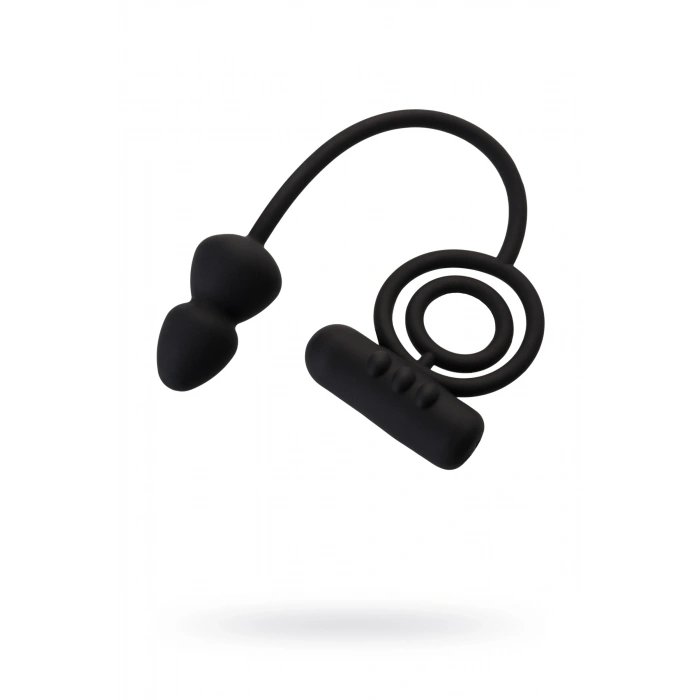 VipMarketim Erotist Ekstra Stimülasyonlu Anal Plug, silikon, siyah