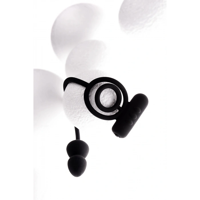 VipMarketim Erotist Ekstra Stimülasyonlu Anal Plug, Silikon, Siyah