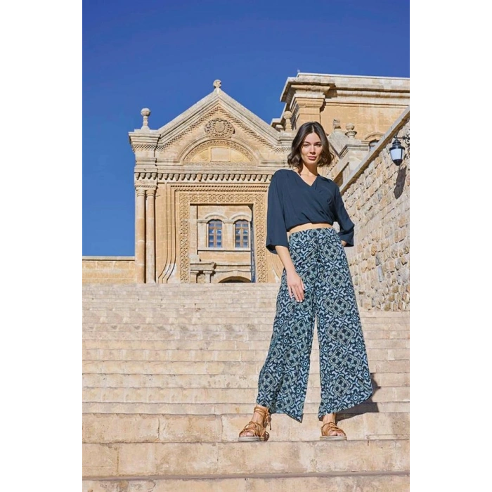 VipMarketim Etnik Desenli Alt Üst Takım