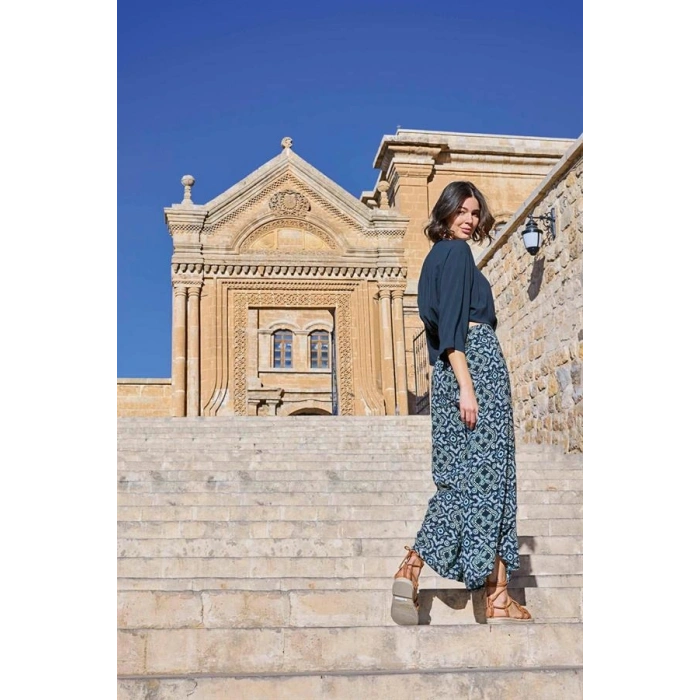 Vipmarketim Etnik Desenli Alt Üst Takım