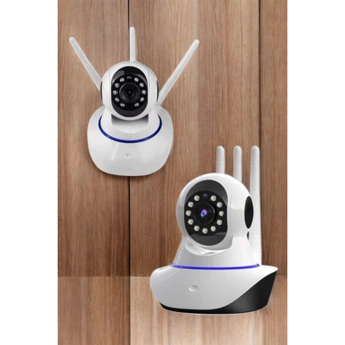 VipMarketim Ev Kamerası Wifi Kamerası Video Kayıt Çift Yönlü Hareket Sensörü Bebek