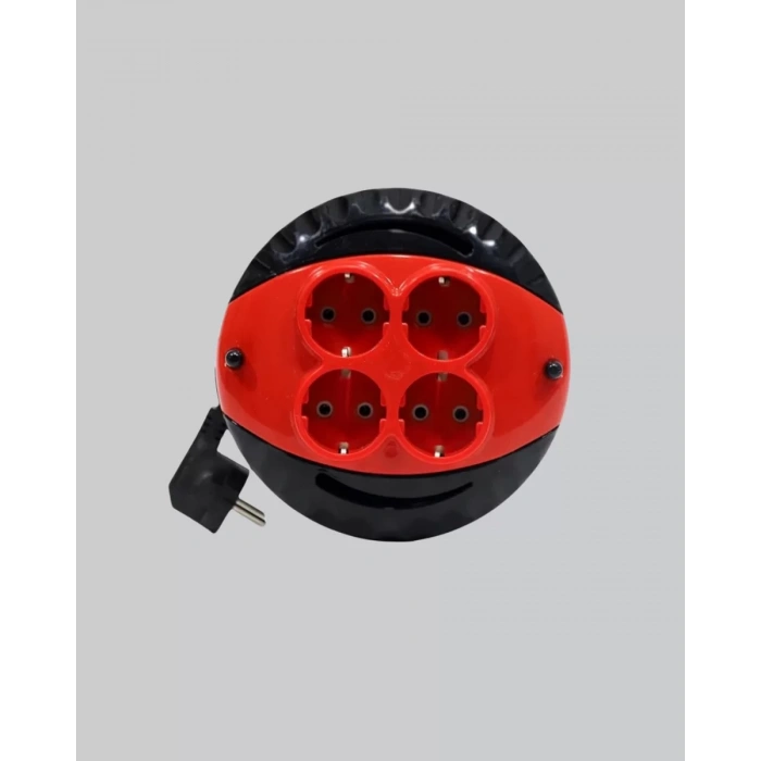 VipMarketim Ev ve Ofis İçin 5 Metre Kablolu 4 Priz Makarası