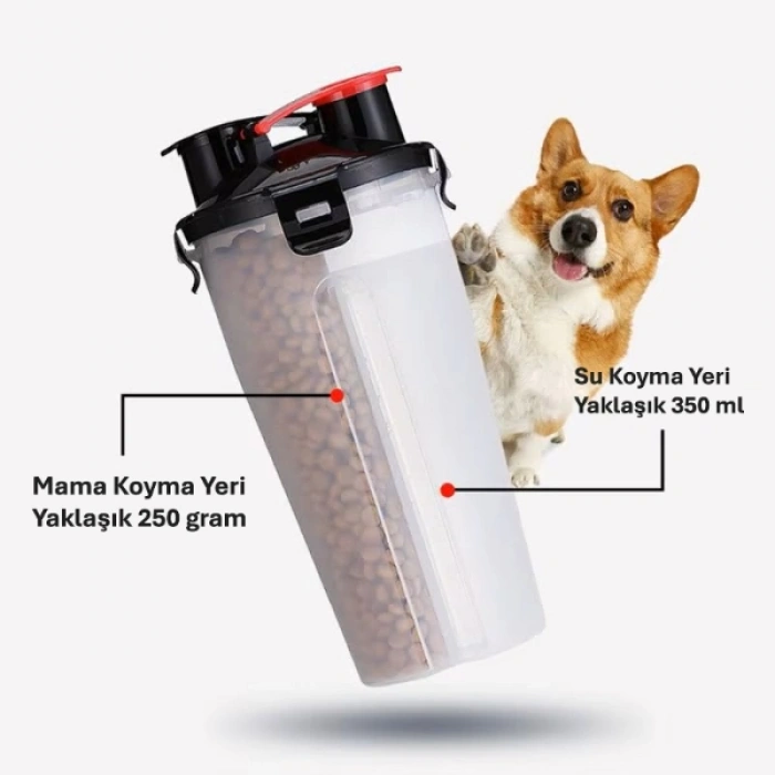 VipMarketim Evcil Hayvan Mama ve Su Taşıma Seti