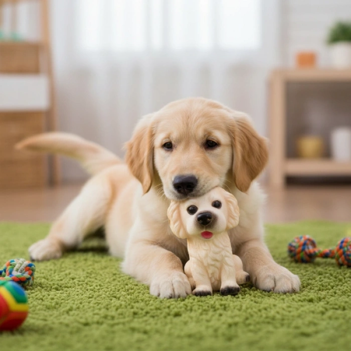 VipMarketim Evcil Hayvan Sesli Köpek Şeklinde Plastik Oyuncak