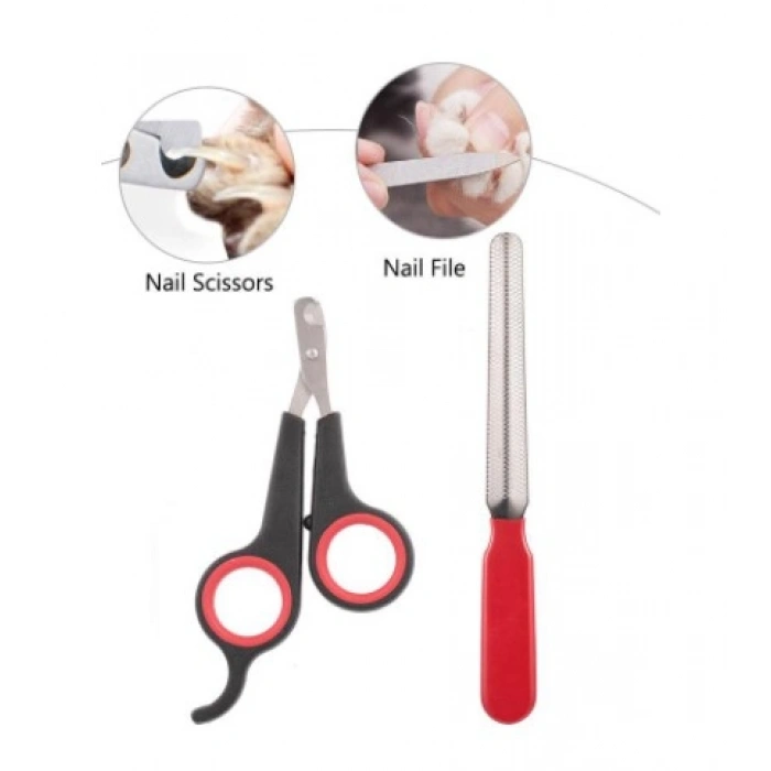 VipMarketim Evcil Hayvan Tırnak Makası ve Törpü Seti