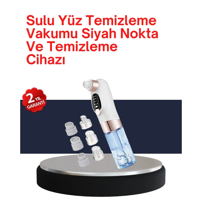 VipMarketim Evde Kolay Kullanım İçin Şarjlı Siyah Nokta Temizleme Aleti