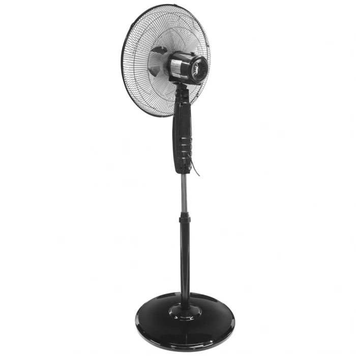 VipMarketim EVEREST FAN11 SİYAH CoolAir 3 Kademeli Hız 40cm 5 Kanat Pervane ve Çerçeve 45W Otomatik Salınım Yükseklik Ayarlı Vantilatör(1923)