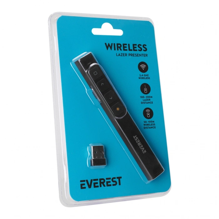 VipMarketim Everest PSN-18 Kablosuz 2.4Ghz Profesyonel Sunum Cihazı(1923)