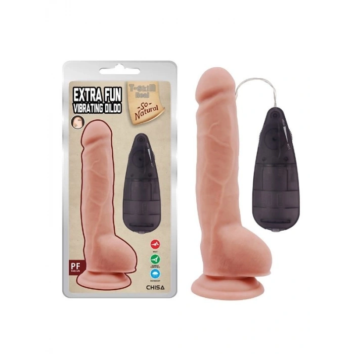 VipMarketim Extra Fun 23.5cm Kıkırdaklı Gerçekçi Realistik Vibratör