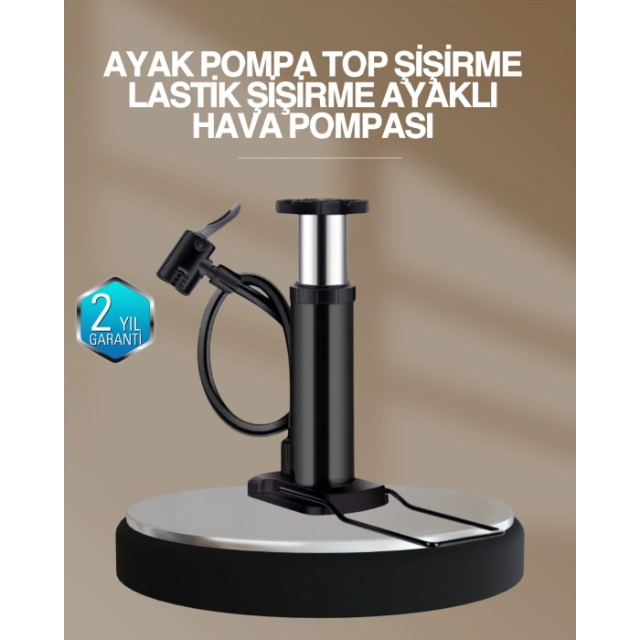 VipMarketim Extra Güçlü Ayak Pompası Otomobil Motosiklet Bisiklet Uyumlu