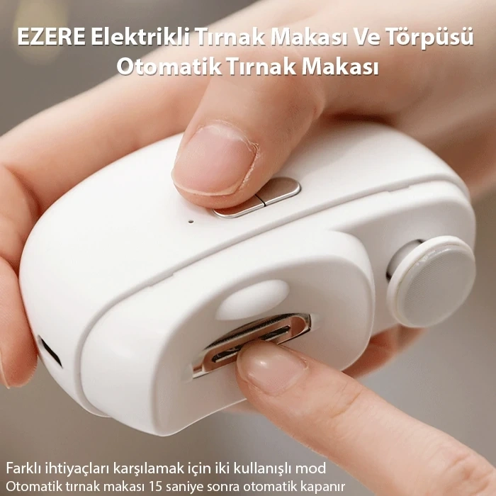 VipMarketim EZERE Elektrikli Tırnak Makası Ve Törpüsü otomatik tırnak makası-(5775)
