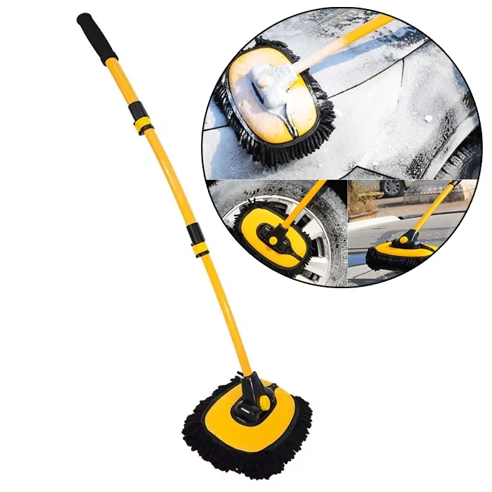 VipMarketim EZERE LS-426 Teleskopik Araç Temizleme Fırçası Oto Yıkama Paspası-(5775)