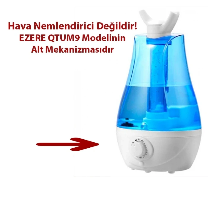 VipMarketim EZERE QTUM9 Çift Sprey Ultrasonik Hava Nemlendirici Alt Haznesi-(5775)
