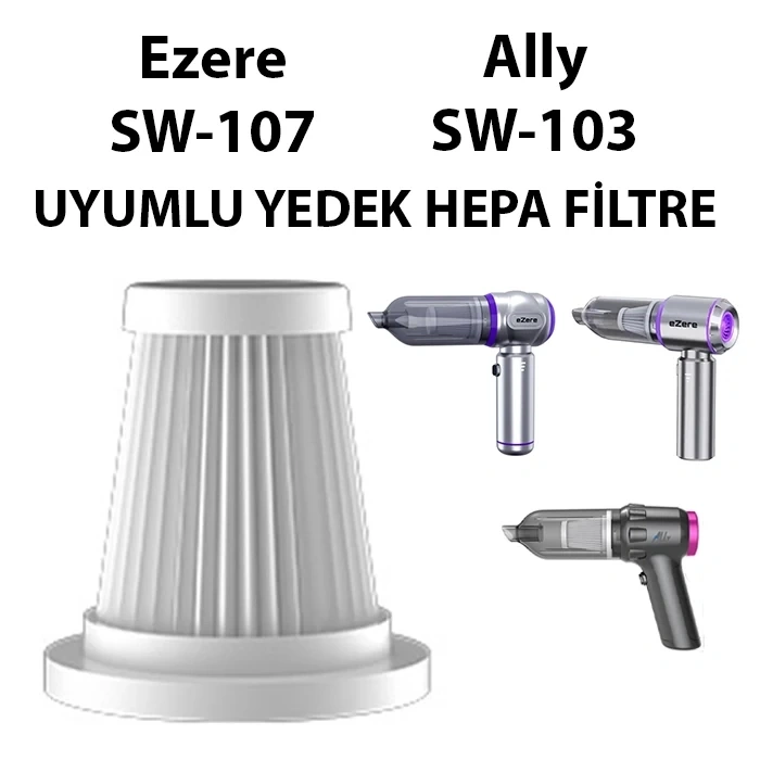 VipMarketim Ezere SW-107 ve Ally SW-103 ile Uyumlu Yedek Filtre-(5775)