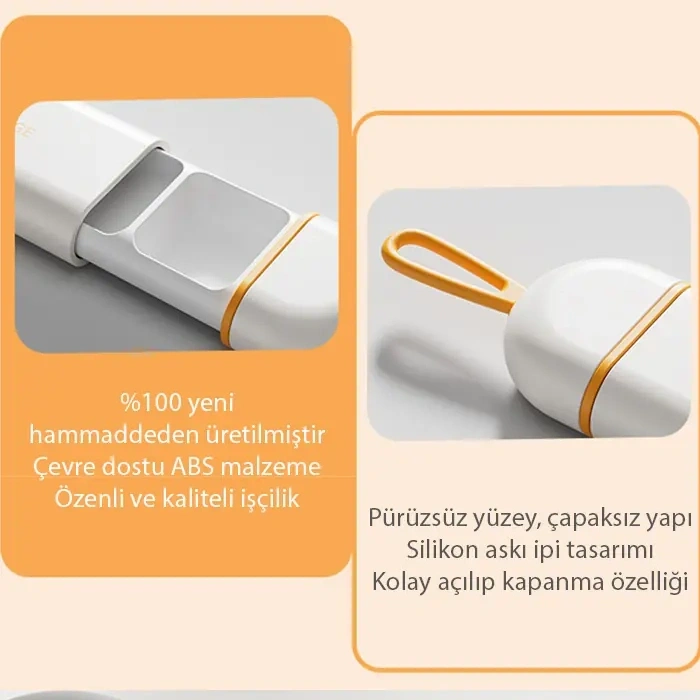 VipMarketim EZERE Taşınabilir 3 Bölmeli Nem Geçirmez Mini Hapİlaç Saklama Kutusu - BPA İçermez-(5775)