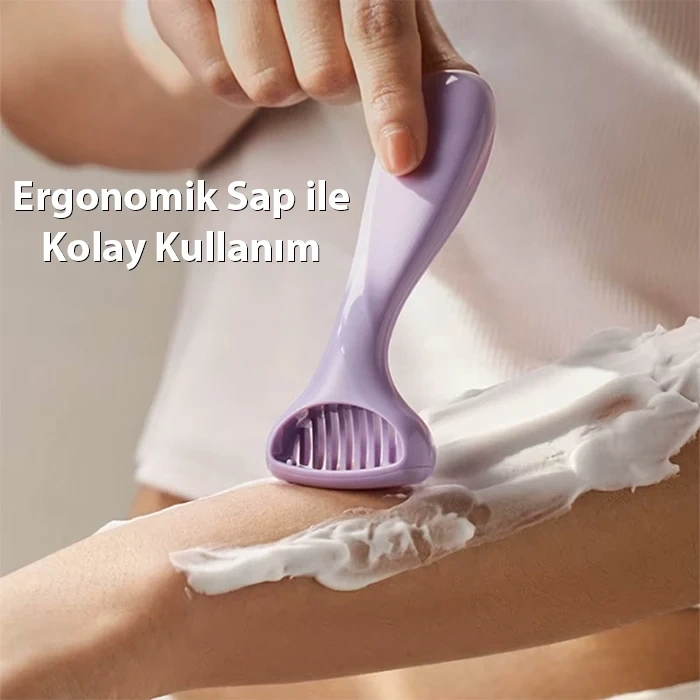 VipMarketim EZERE Tüm Vücut Kılları İçin Pürüzsüz Tıraş Paslanmaz Çelik Jilet Manuel Tıraş Bıçağı-(5775)