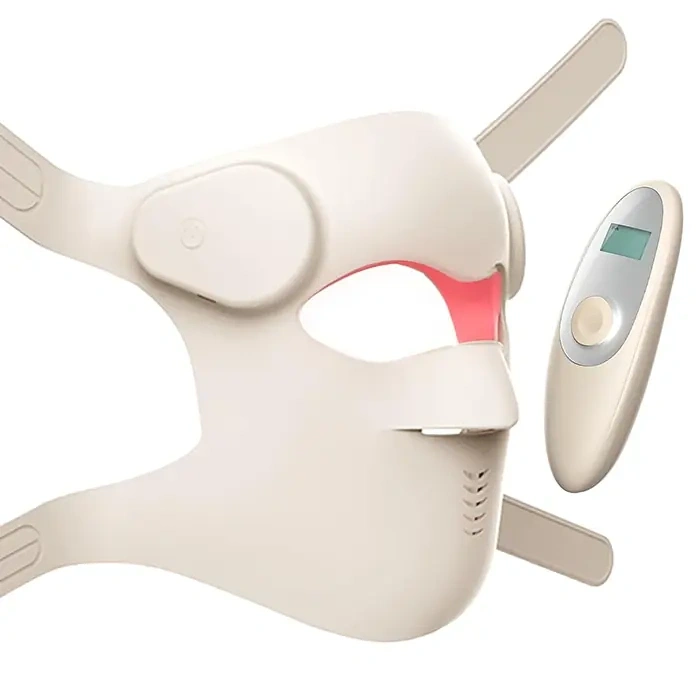 VipMarketim EZERE Yüz İçin Şarjlı 9 Modlu Kızılötesi & Kırmızı Işık Terapisi Maskesi – 480 Boncuklu LED Cilt Bakım Masajı Ev Tipi Işık Terapisi-(5775)