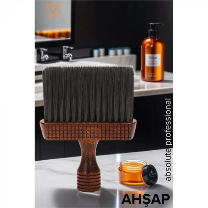 VipMarketim Fade Ense Saç Kıl Fırçası Ahşap
