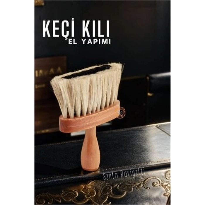 VipMarketim Fade Ense Saç Kıl Fırçası Ahşap S.Rovigatti
