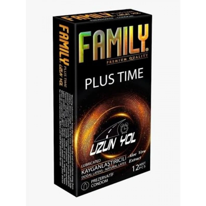 VipMarketim Family Plus Time - Uzun Yol Aloe Vera’lı Prezervatif