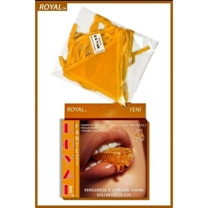 VipMarketim Fantezi Tüketilebilen Yenilebilir Bal Aromalı İç Çamaşırı Takımı