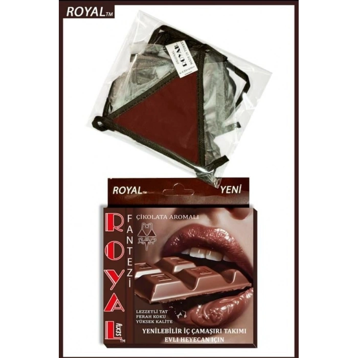 VipMarketim  Fantezi Tüketilebilen Yenilebilir Çikolatalı Aromalı İç Çamaşırı Takımı