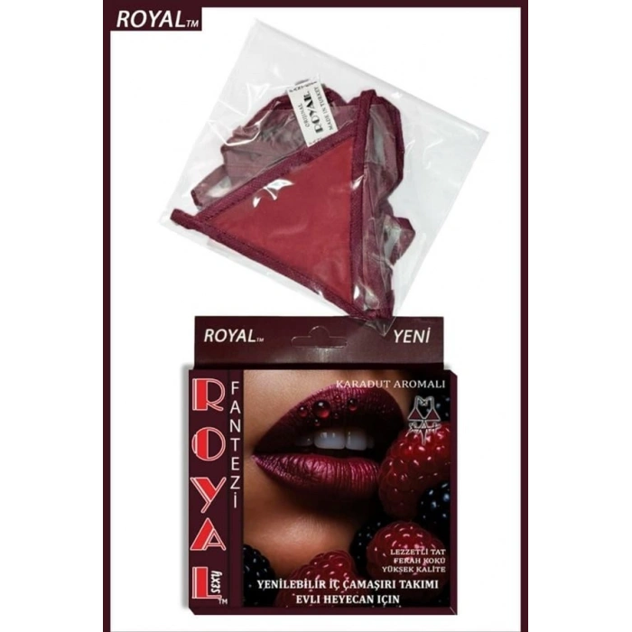 VipMarketim Fantezi Tüketilebilen Yenilebilir Karadut Aromalı İç Çamaşırı Takımı