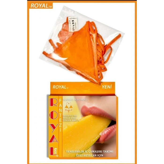 VipMarketim Fantezi Tüketilebilen Yenilebilir Mango Aromalı İç Çamaşırı Takımı