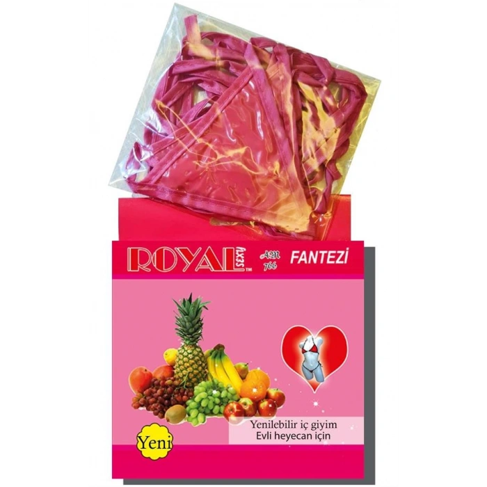 VipMarketim Fantezi Tüketilebilen Yenilebilir Tropikal Aromalı İç Çamaşırı Takımı