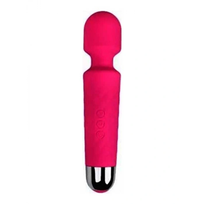 VipMarketim Female Wand Massager Şarjlı Vibratör - Pembe