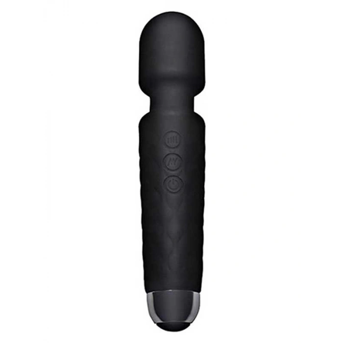 VipMarketim Female Wand Massager Şarjlı Vibratör - Siyah