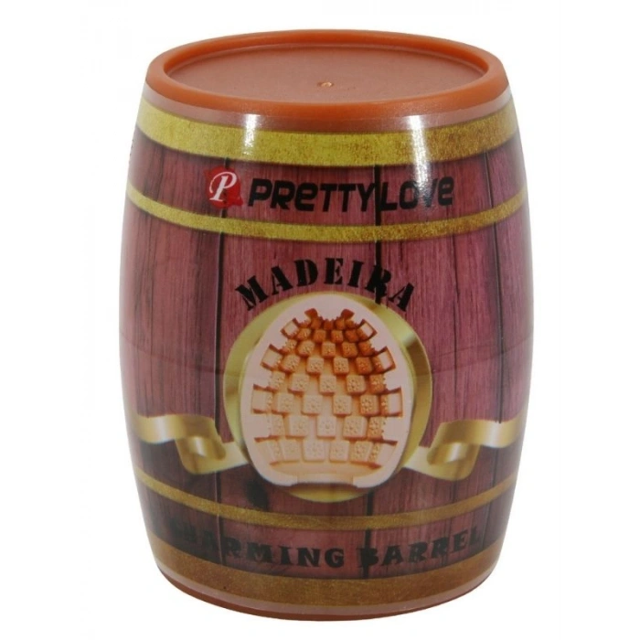 VipMarketim Fıçı Şeklinde İçi Tırtıklı Yumurta Mastürbatör - Madeira