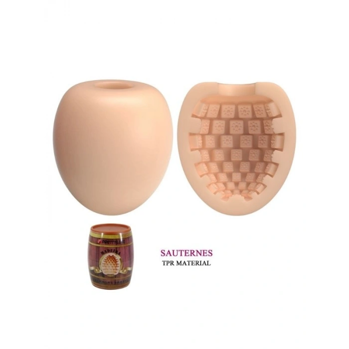 VipMarketim Fıçı Şeklinde İçi Tırtıklı Yumurta Mastürbatör - Madeira