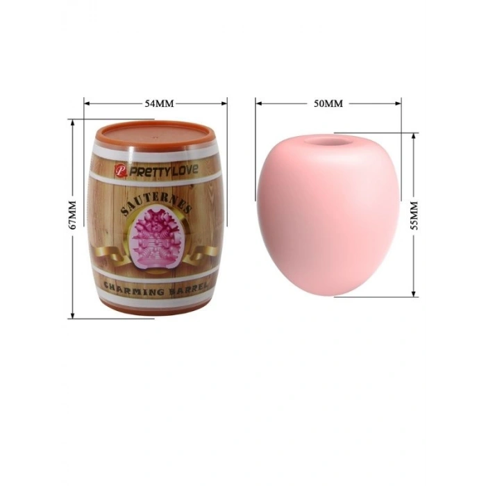 VipMarketim Fıçı Şeklinde İçi Tırtıklı Yumurta Mastürbatör - Sauternes