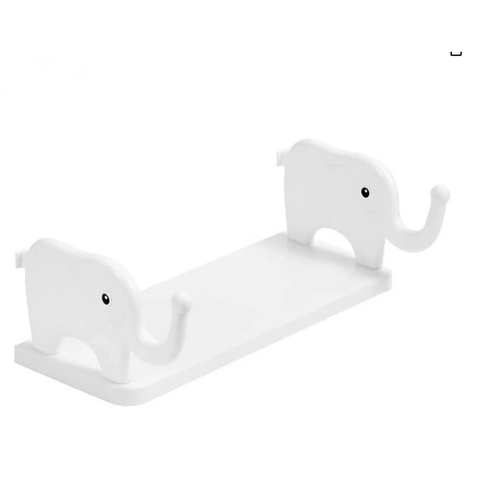 VipMarketim Fil Desenli Yapışkanlı Çok Amaçlı Raf