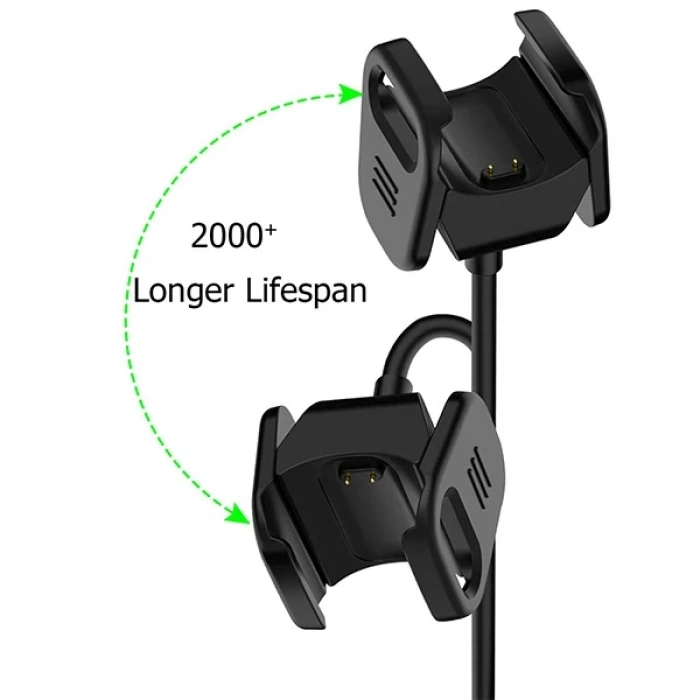 VipMarketim Fitbit Charge 3 Usb Şarj Aleti Şarj Kablosu Cihaz Kiti-(5775)