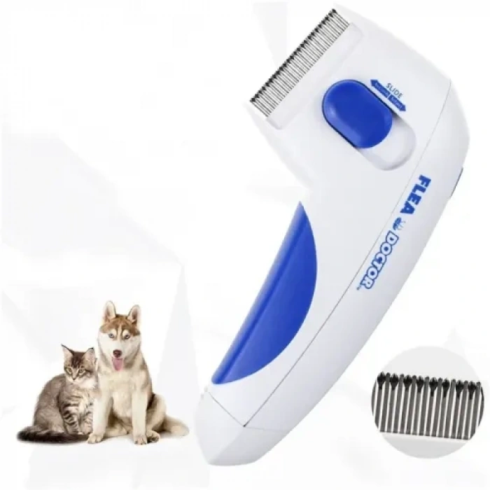 VipMarketim Flea Doctor Kedi ve Köpekler İçin Pilli Pire Tarağı