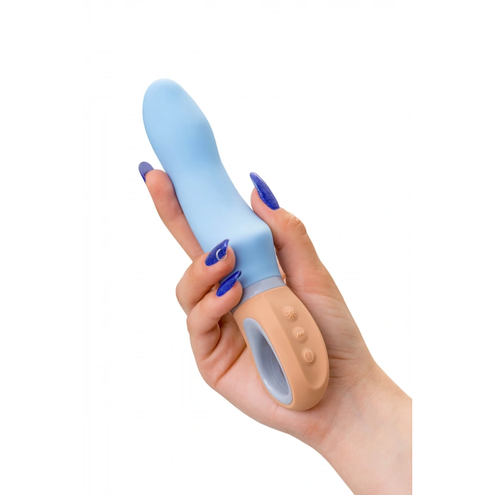 VipMarketim Flovetta Bluebell Silikon Vibratör, Mavi, 18.5 Cm