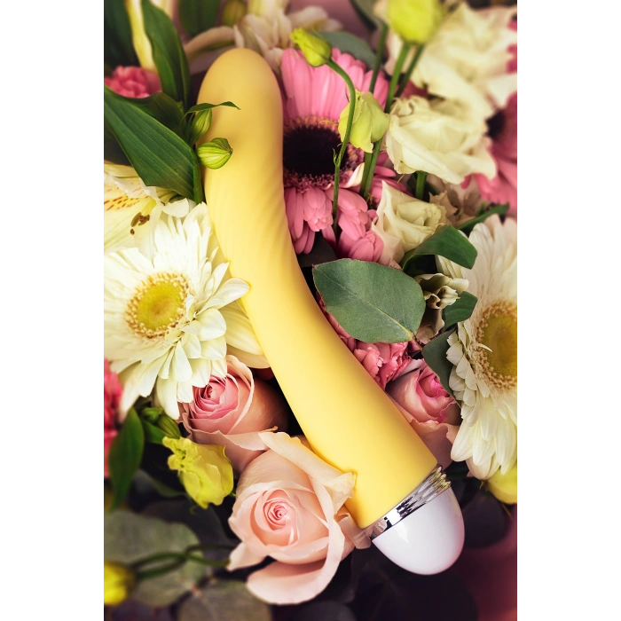 VipMarketim Flovetta Calla Vibratörü, Silikon, Sarı, 22 Cm