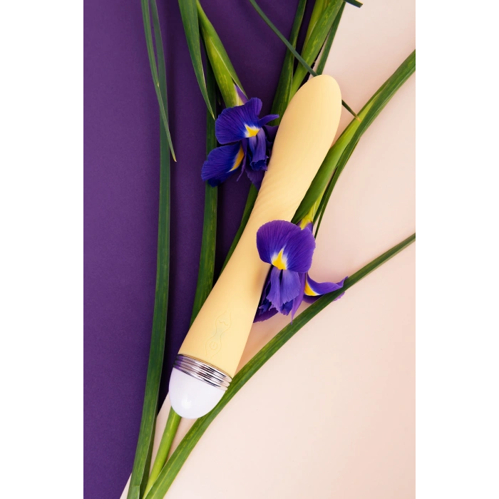 VipMarketim Flovetta Calla Vibratörü, Silikon, Sarı, 22 Cm
