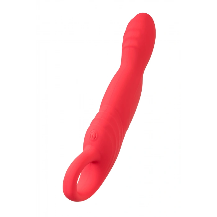 VipMarketim Flovetta Carnation Hareketli Başlıklı G Noktası Vibratörü, Silikon, Pembe, 19 Cm