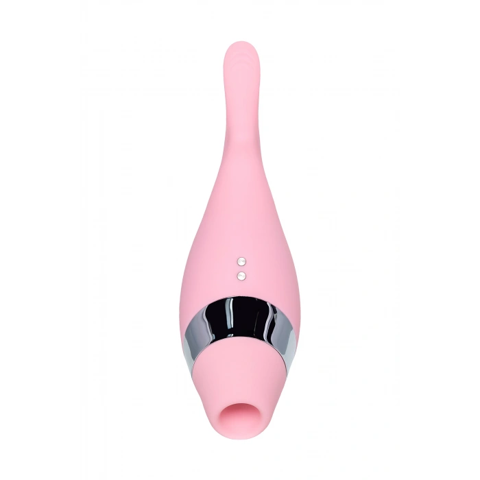 VipMarketim Flovetta DAHLİA Çok Fonksiyonlu Vakum Vibratör, Silikon, Pembe, 14 cm