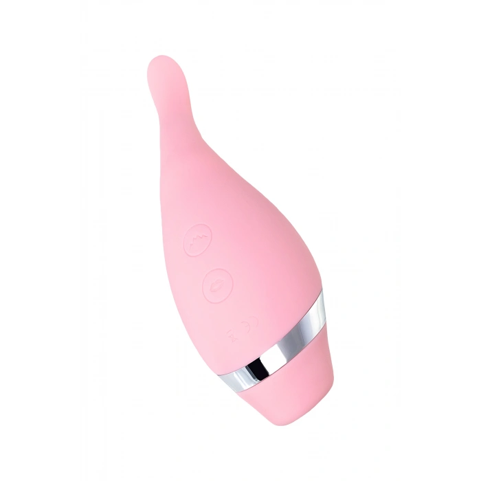 VipMarketim Flovetta DAHLİA Çok Fonksiyonlu Vakum Vibratör, Silikon, Pembe, 14 cm
